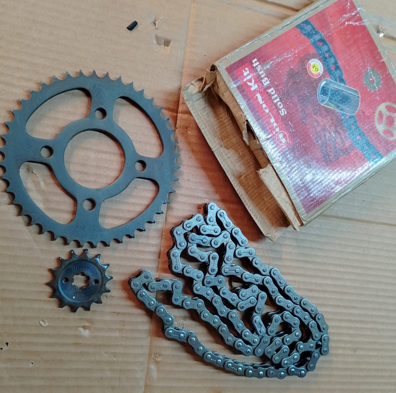 Bajaj BM150 Sprocket and Chain Set