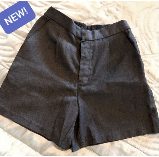 Brand new! Boys grey school shorts with front pleats