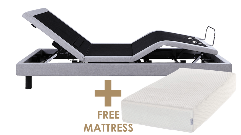 Adjustable Bed Single Base and Mattress 91x200