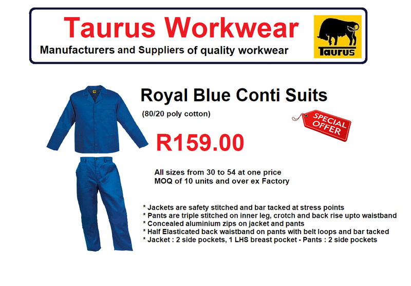 Royal Blue Conti Suit Overalls