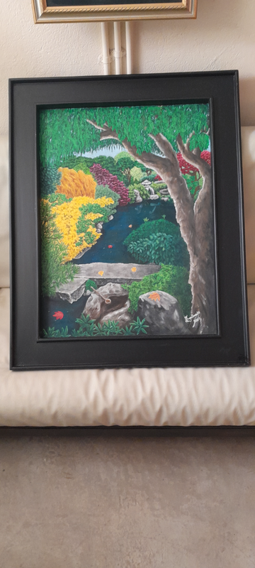 Japanese Garden one off painting