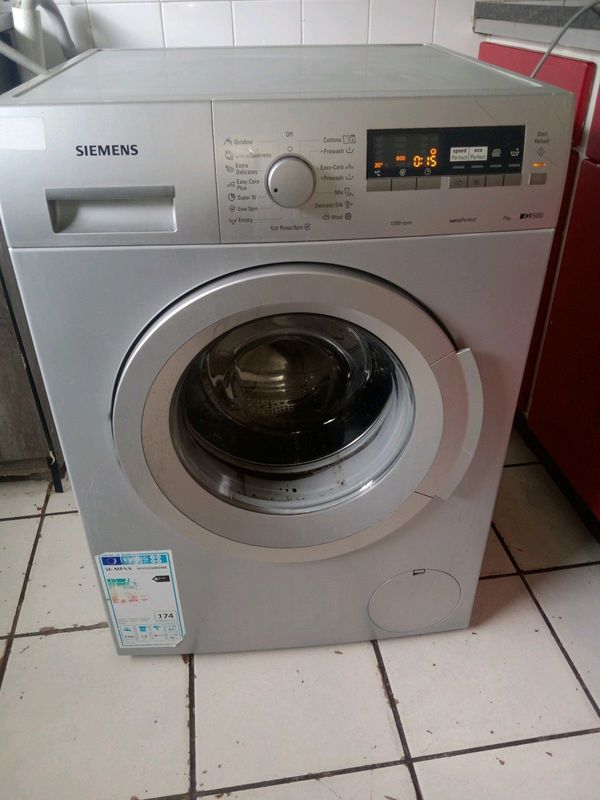7kgs silver simens front loader washing machine