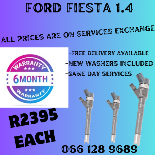 FORD FIESTA 1.4 DIESEL INJECTORS FOR SALE ON EXCHANGE OR TO RECON YOUR OWN