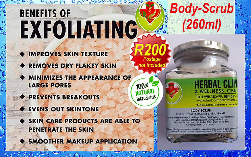 Natural Organic Herbal Body Scrub With Mixed Essential Oils Skin Exfoliator &amp; Skin Rejuvenator!