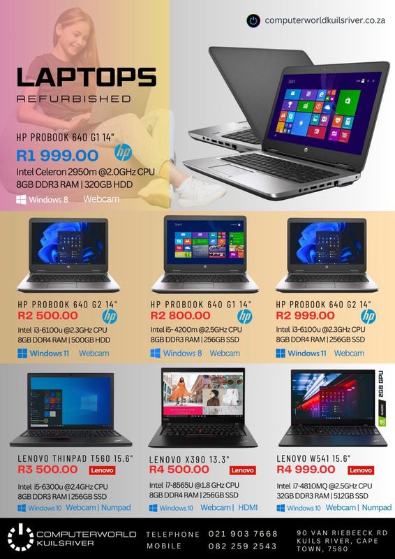 Laptop specials from R1999