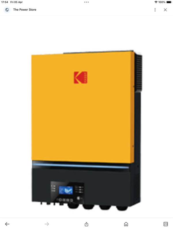 Kodak 7.2 Off grid inverter same as pic “ used “