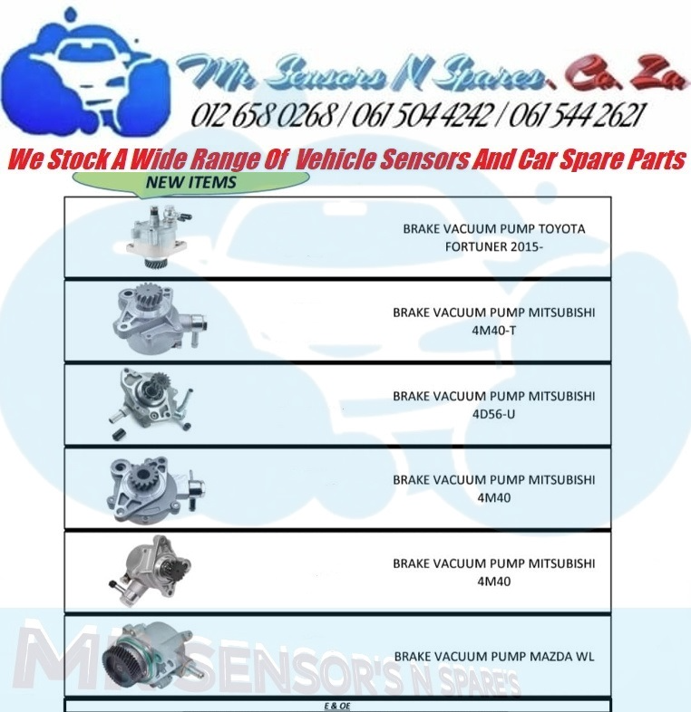Brake Vacuum Pumps for Toyota Fortuner 2015- Mitsubishi 4M40-T Mazda WL