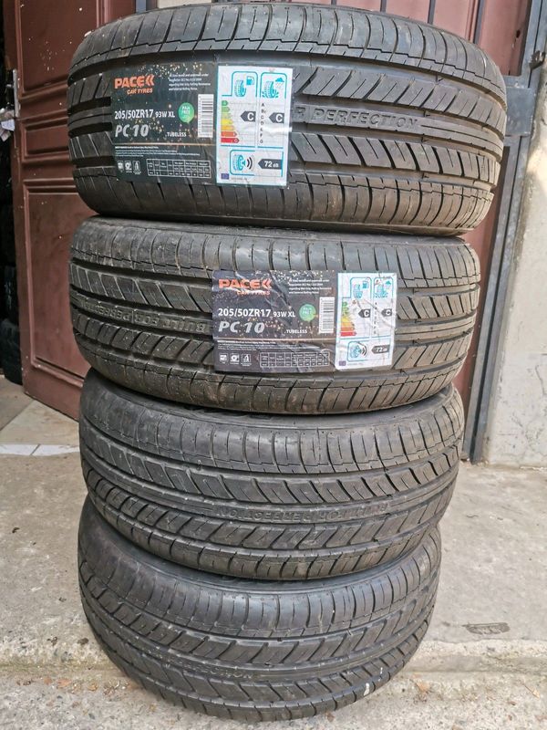 New 4x 205/50/17 pace normal Tyres