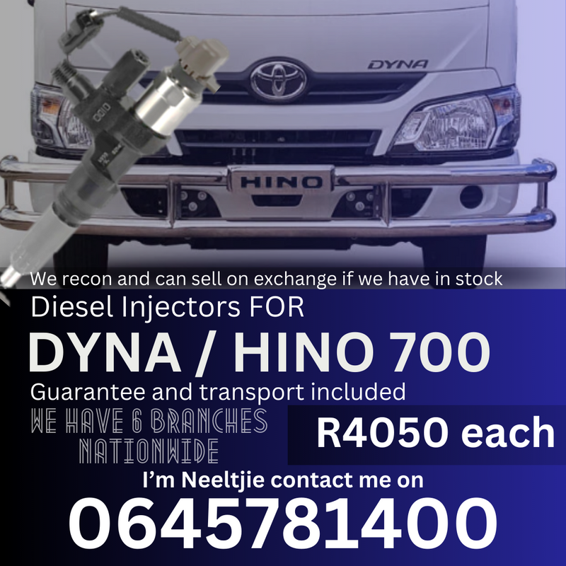 DINA / Hino 700 diesel injectors for sale