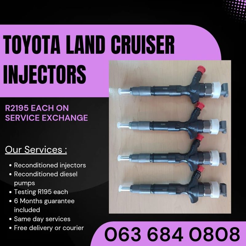 TOYOTA LAND CRUISER DIESEL INJECTORS FOR SALE WITH WARRANTY