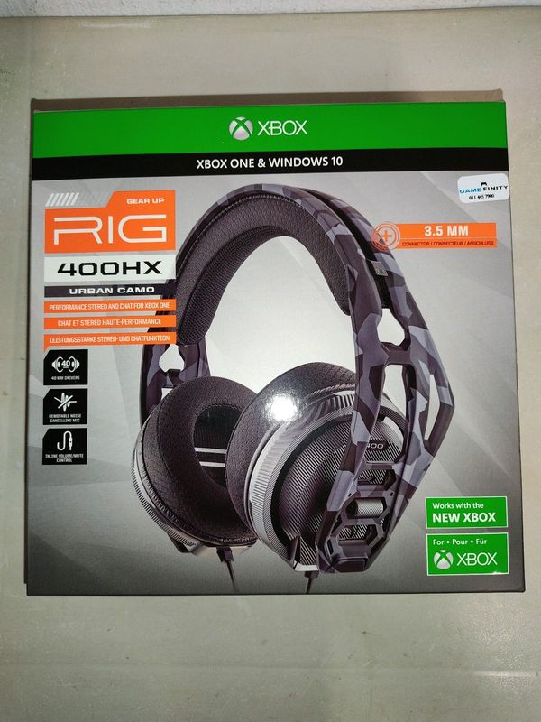 Nacon Rig 400HX(Xbox one/Xbox series/Pc) headset, like new