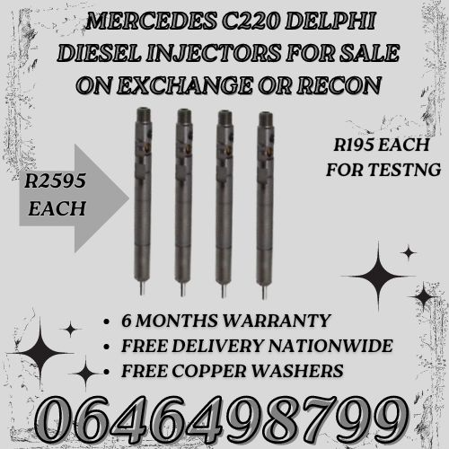 Mercedes C220 Delphi diesel injectors for sale on exchange or to recon
