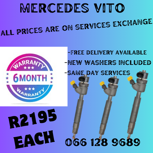 MERCEDES VITO DIESEL INJECTORS FOR SALE ON EXCHANGE OR TO RECON YOUR OWN