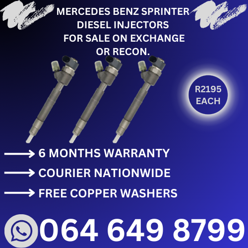 Mercedes Sprinter diesel injectors for sale - free delivery Nationwide