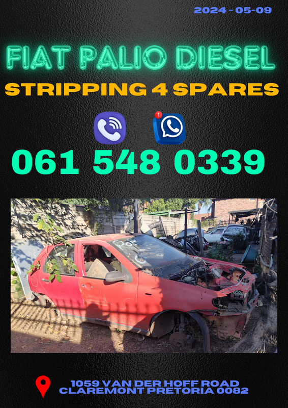 Fiat palio diesel stripping for spares Call or WhatsApp me 0615480339