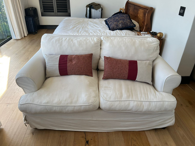 Coricraft 2 seater White Sofa