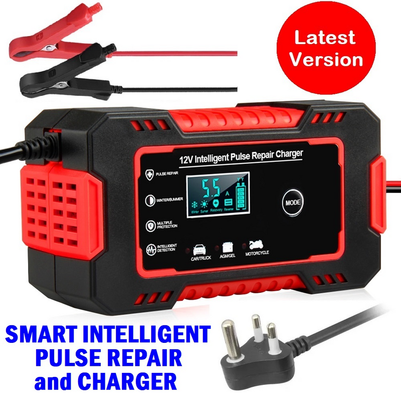 Automatic Battery Chargers 12V 6A Smart Pulse Repair LCD Battery Chargers for Automobiles. Brand NEW