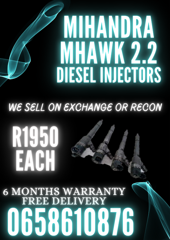 MAHINDRA MHAWK 2.2 DIESEL INJECTORS FOR SALE ON EXCHANGE