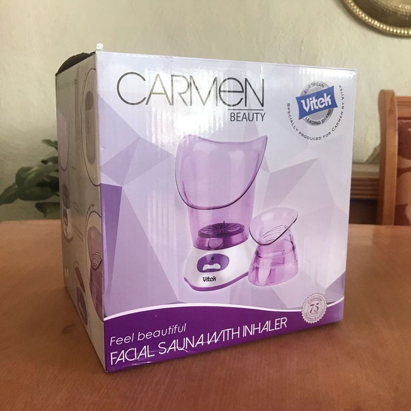 Brand new Carmen Facial Sauna with Inhaler for Steam Therapy - Purple