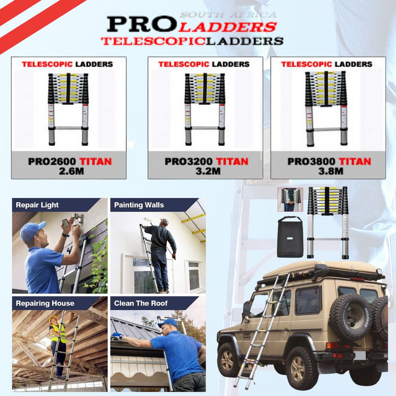 SUPERIOR QUALITY Telescopic ladders. Pro ladders.