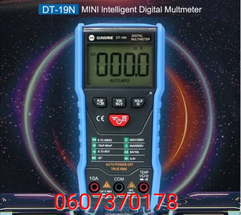 Smart Digital Multimeter Capacitance /Resistance/Temperature Tester (Brand New)