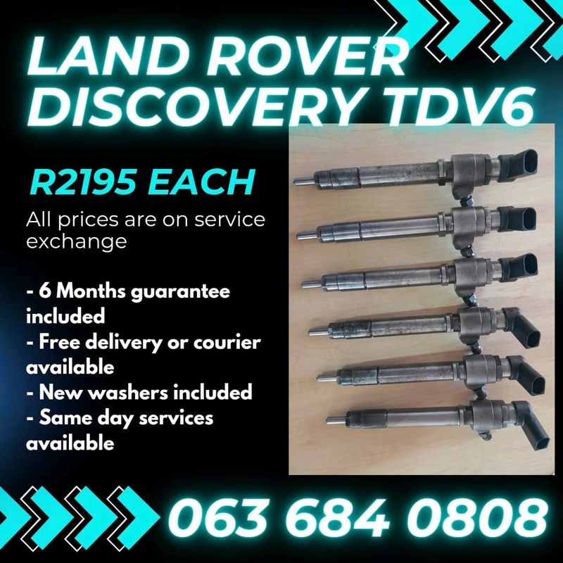 LAND ROVER DISCOVERY TDV6 DIESEL INJECTORS FOR SALE WITH WARRANTY