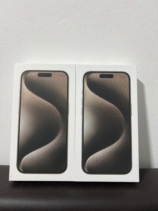 Apple iPhone 15 Pro 128GB 5G Black Titanium Brand New Factory Sealed In The Box Never Been Used.