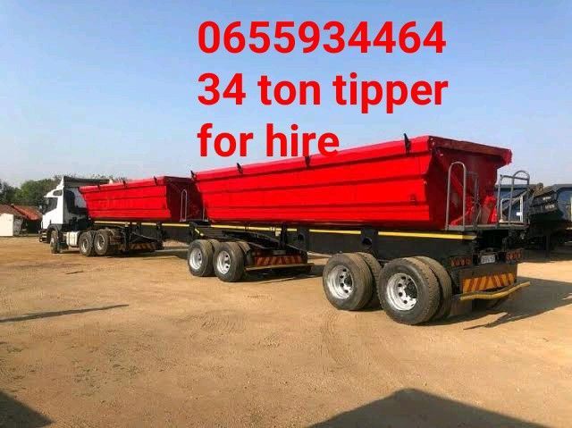 34 TON TRAILERS AND TRUCKS FOR HIRE