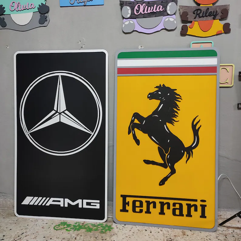 Car Logo Signs for showroom or garage or Mancave