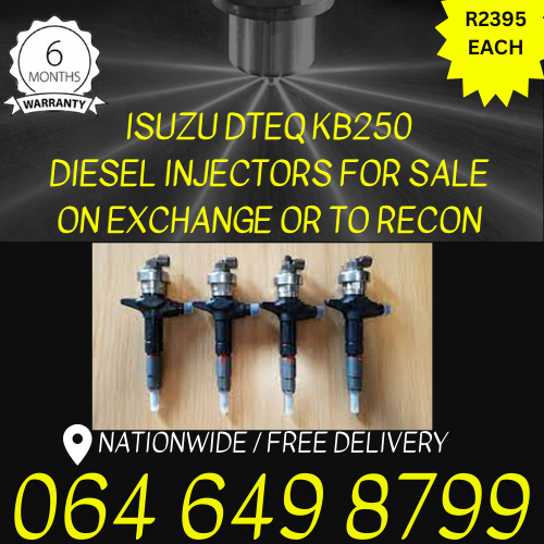 Isuzu Dteq KB250 diesel injectors for sale on exchange