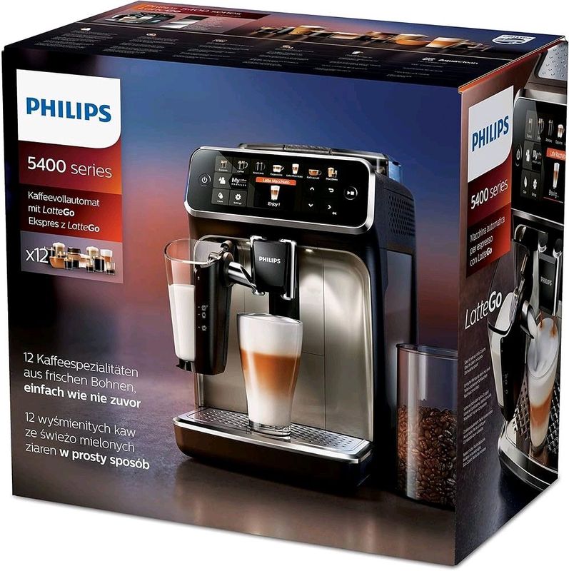 Philips 5400 Series Fully Automatic Espresso Machine EP5447/90 Brand New Factory Sealed In The Box.