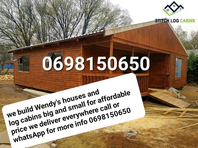 3m by 8mt cabin wood for sale