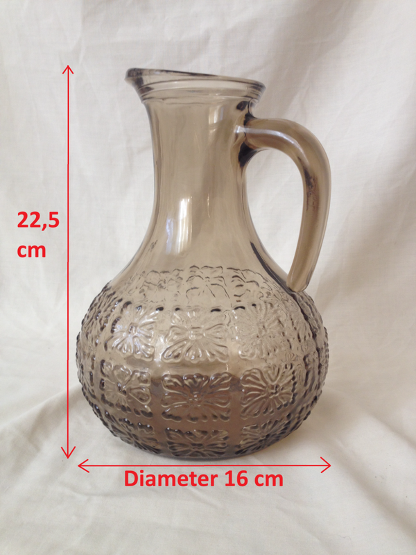 Glass Jug with Pattern - (Ref. G316) - (For Sale) - Price R50