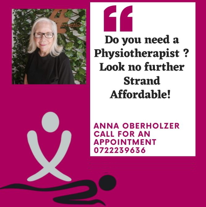 For all your Physiotherapy-Needs, Anna Oberholzer Physiotherapist