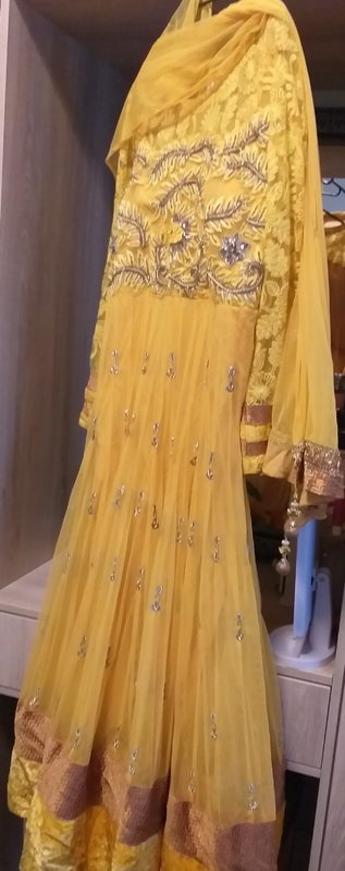 Stunning Yellow Kameez with Embroidery