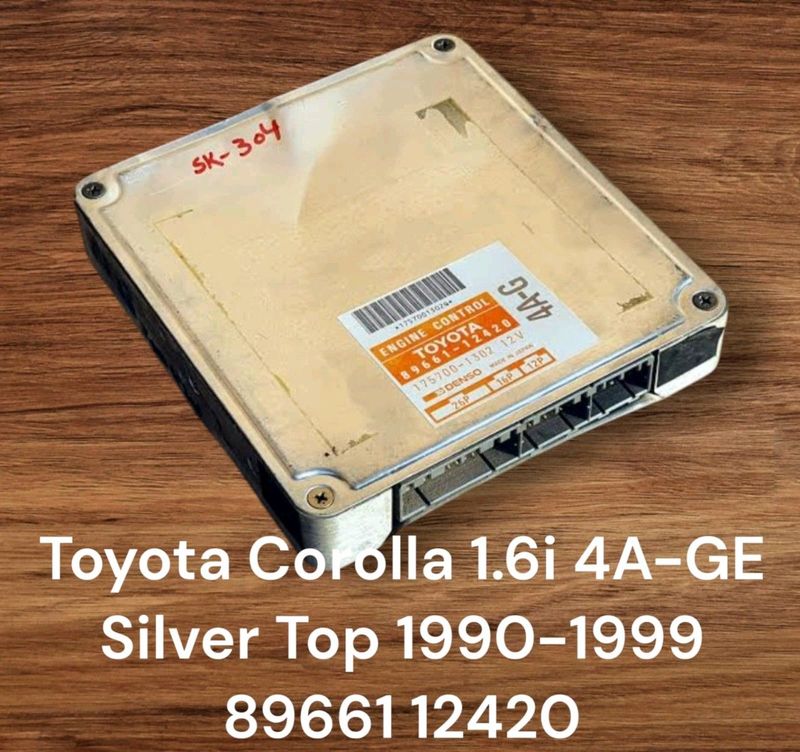 Toyota Corolla 1.6i 4A-GE AE101 1990-1999 DENSO ECU part# 89661 12420 *175700Transmission mau