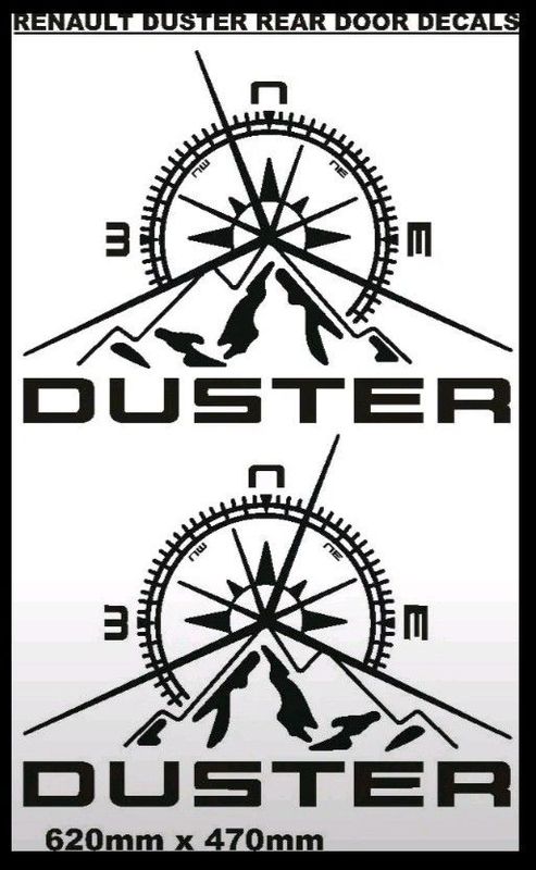 Renault Duster door stickers decals / vinyl cut graphics