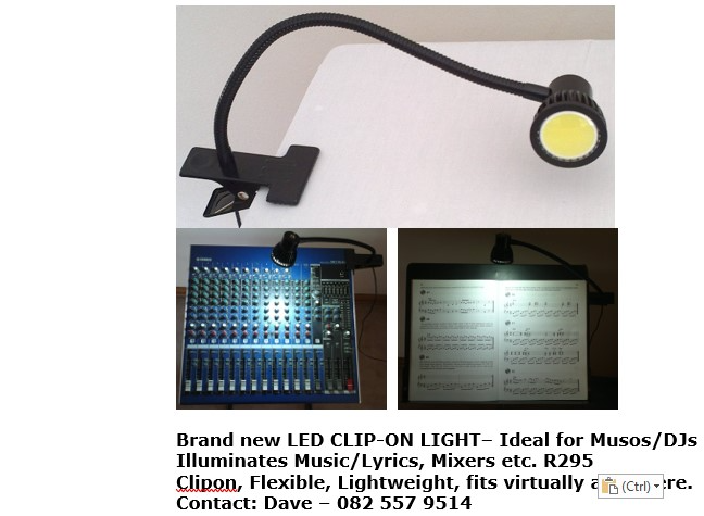 Clip-On LED Light – Ideal for Musicians/DJs