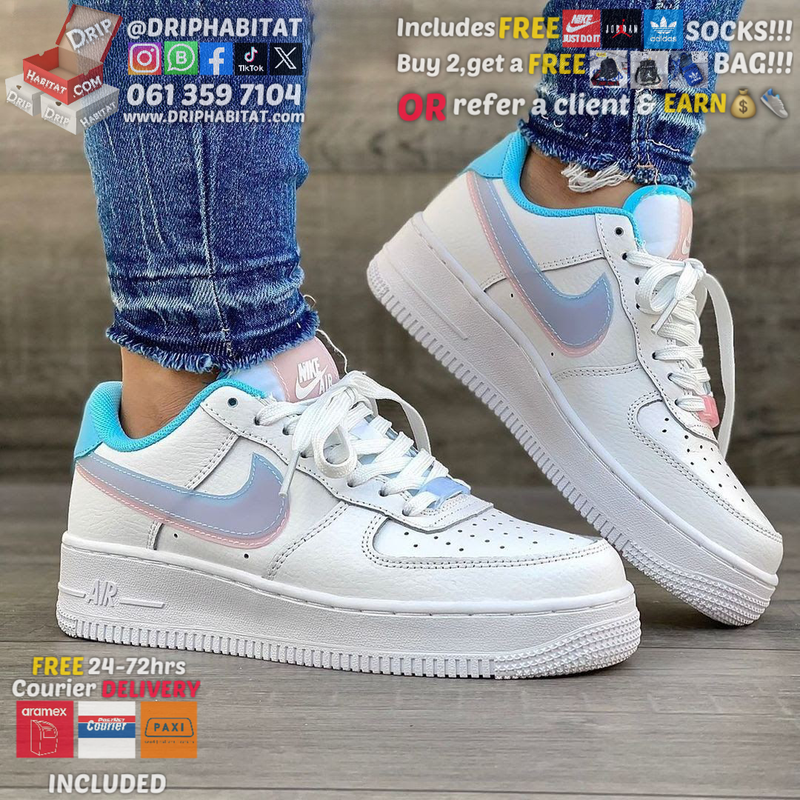 Nike air force 1 double swoosh