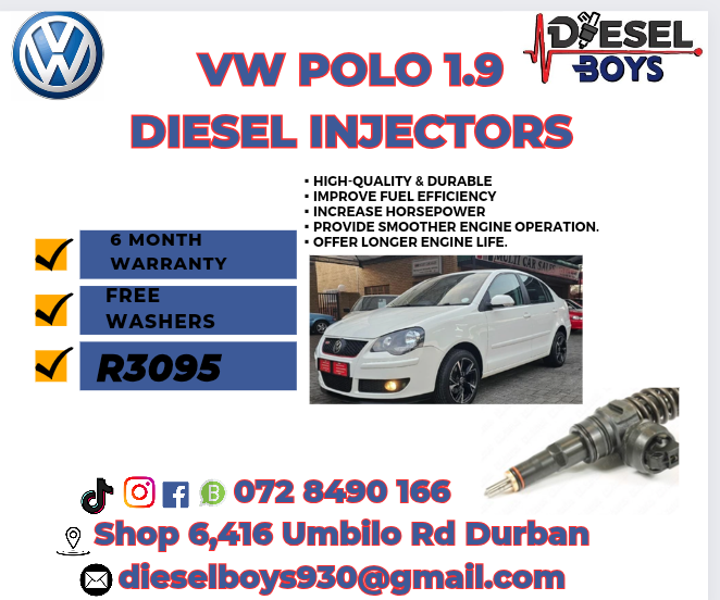 VW polo 1.9 Diesel injectors