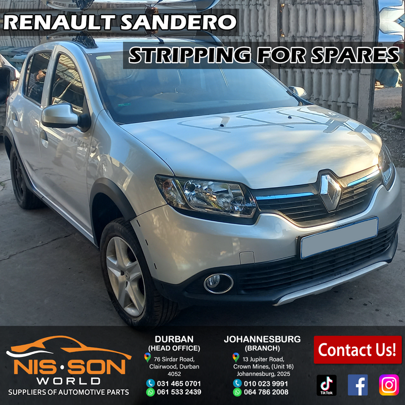 RENAULT SANDERO STRIPPING FOR SPARES
