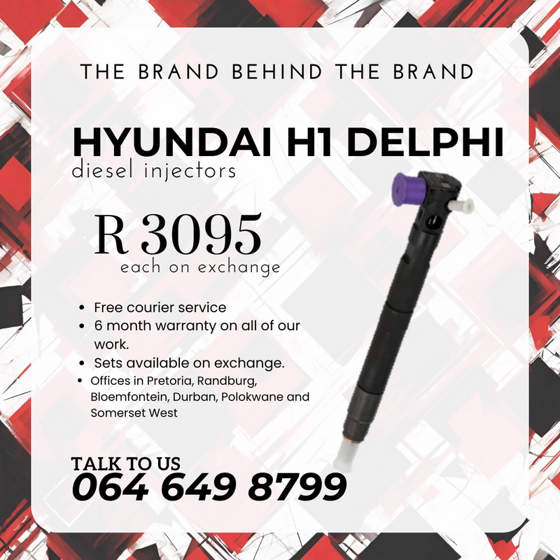 Hyundai H1 Delphi diesel injectors for sale on exchange