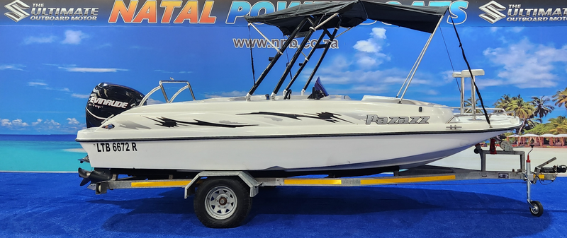 PAZAZZ 20 FT ONTRAILER 225 HP EVINRUDE ETEC