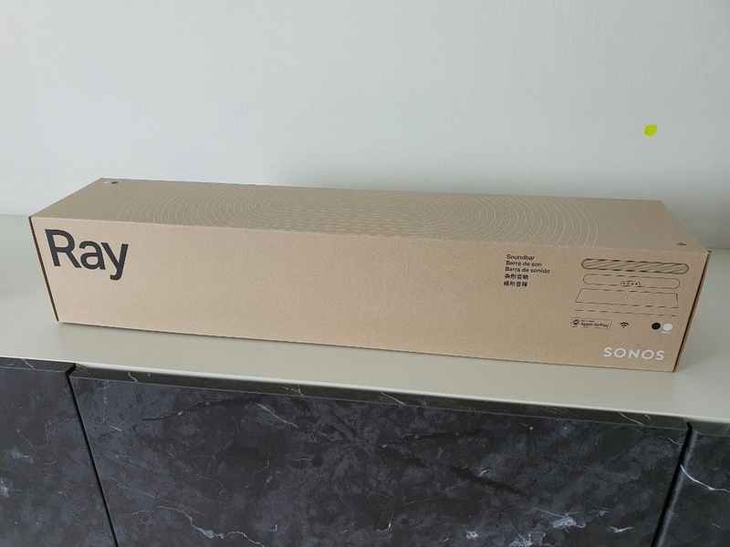 BRAND NEW SEALED IN BOX BLACK SONOS RAY OPTICAL WIFI SOUNDBAR WITH ACCESSORIES AND WARRANTY