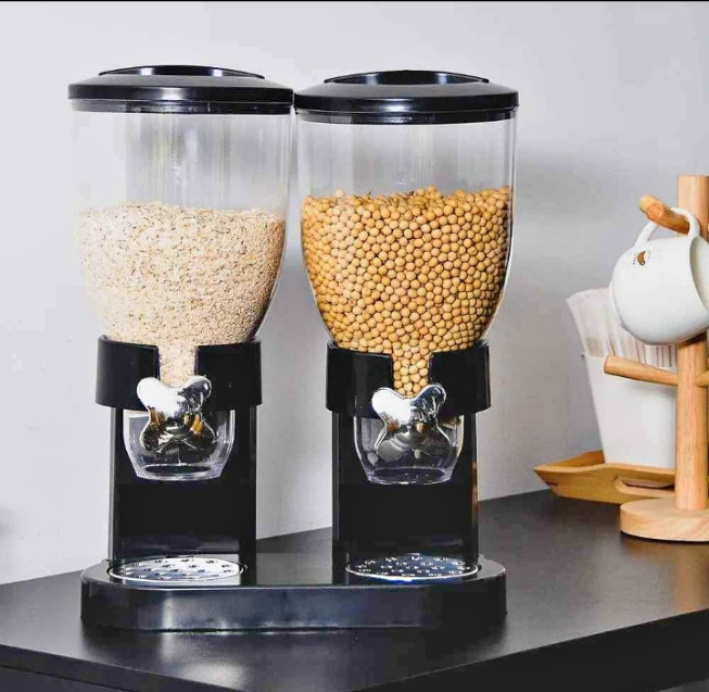Cereal dispenser double