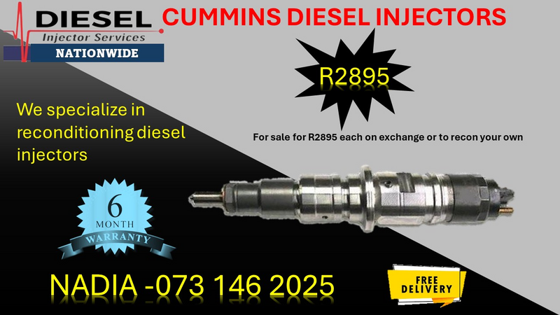 Cummins diesel injectors for sale on exchange with 6 months warranty