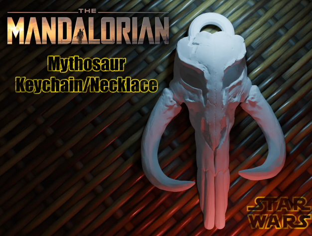 Mandalorian Skull Keychain