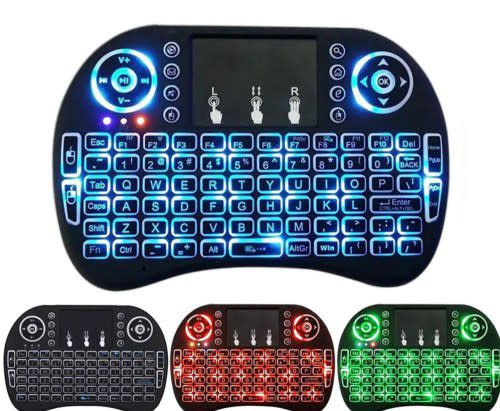 New Mini Wireless Backlit Multimedia Keyboard And Touchpad IS-I8-L On Sale