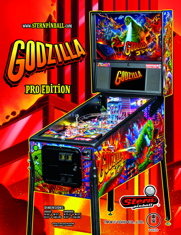 Stern Godzilla Pinball Machine (Order Yours Today)
