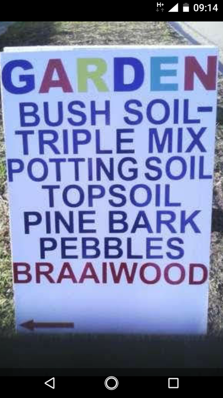 Bush soil/compost weed free mix..
